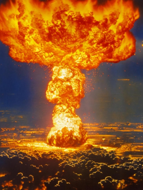 Un'arma termonucleare a fusione di armi o una bomba all'idrogeno h bomba a pressione di radiazione esercitata dal grande