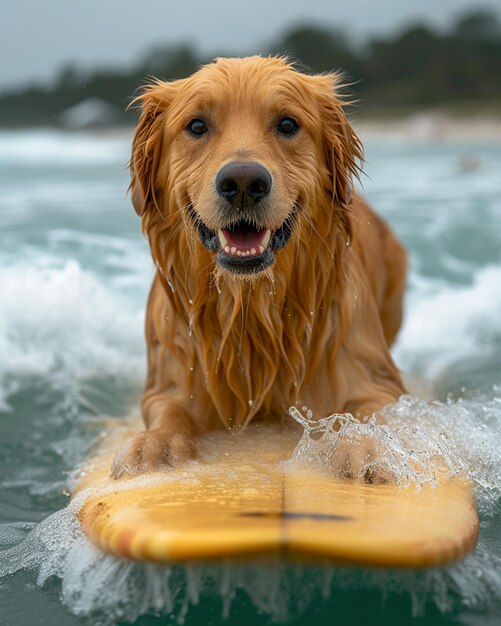 Un'arte del surfista che cavalca un'onda sotto il bel sole