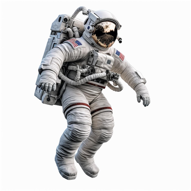 Un astronauta con sopra la parola spazio