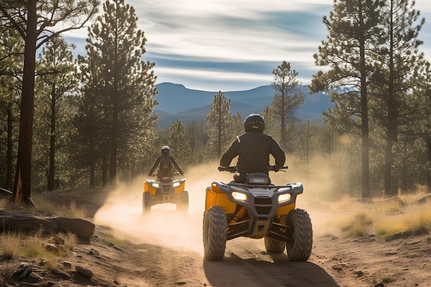 Un ATV nella foresta nazionale di San Juan