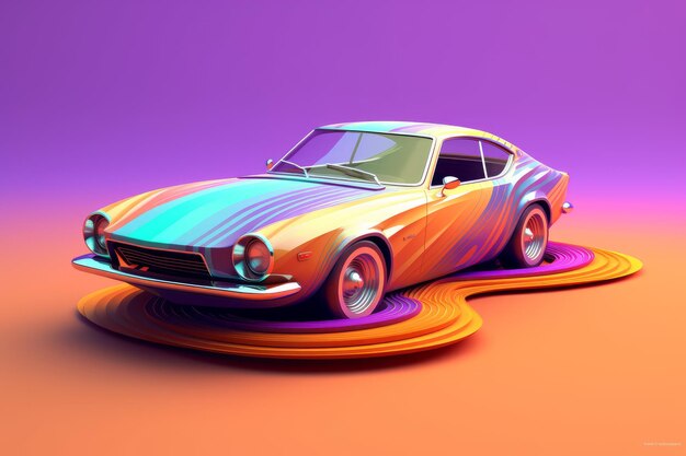 Un'auto 3D