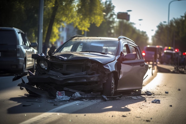 Un'auto che ha la parola macchina sopra