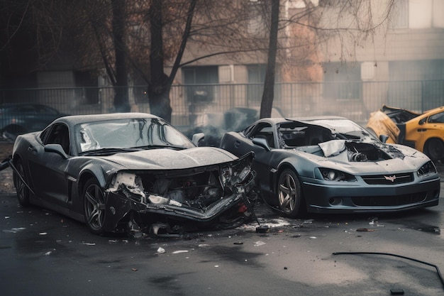 Un'auto che ha la parola mustang sopra