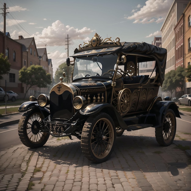 Un'auto d'epoca