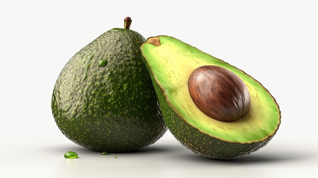 Un avocado con sopra la parola avocado