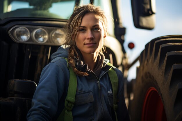 un background di vita agricola di una donna contadina