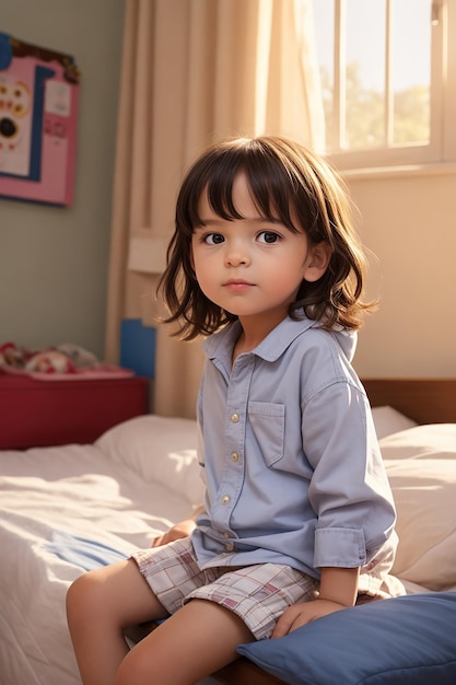 Un bambino carino Foto Ai generata