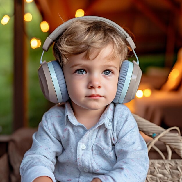 Un bambino che indossa una maglietta che dice "Sono un DJ"