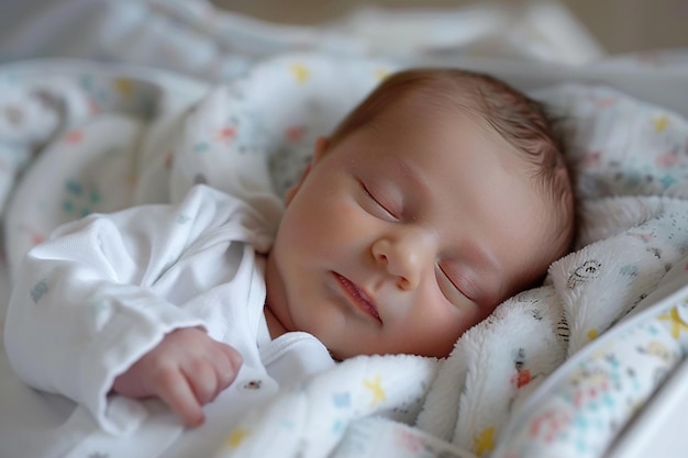 un bambino con una camicia che dice bambino su di esso