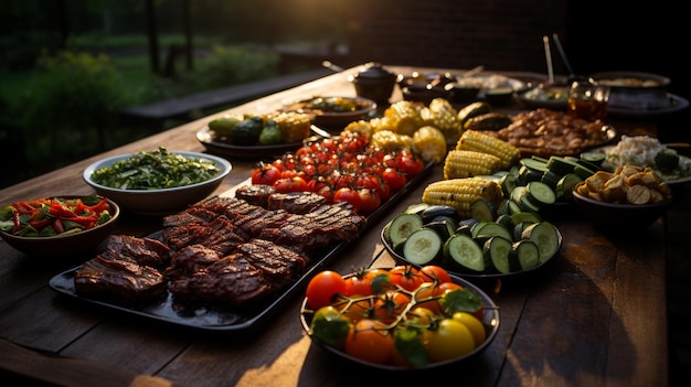 Un barbecue per il fine settimana in famiglia in stile brasiliano