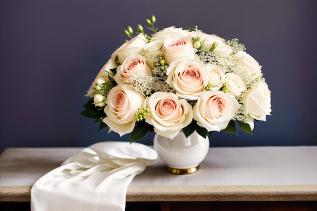 Un bellissimo bouquet Il caleidoscopio della natura Un bouquet mozzafiato di splendore floreale IA generativa