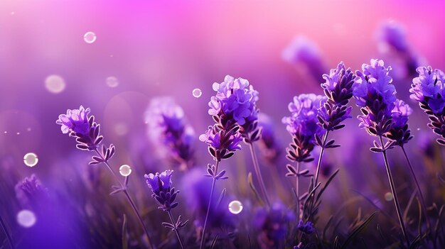 Un bellissimo campo di lavanda