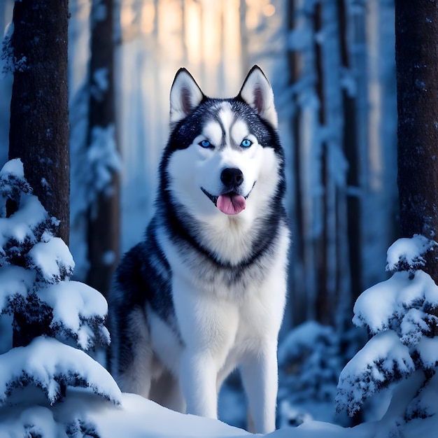 Un bellissimo cane è stato generato