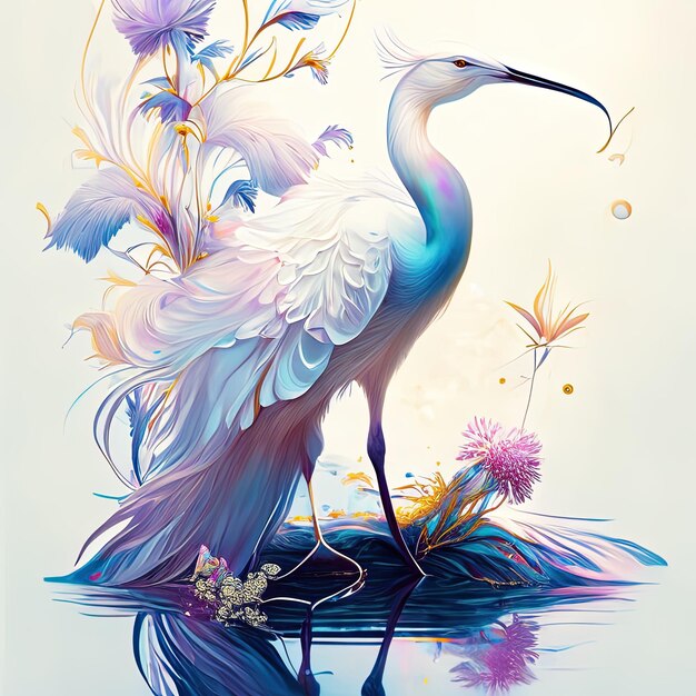 un bellissimo egret