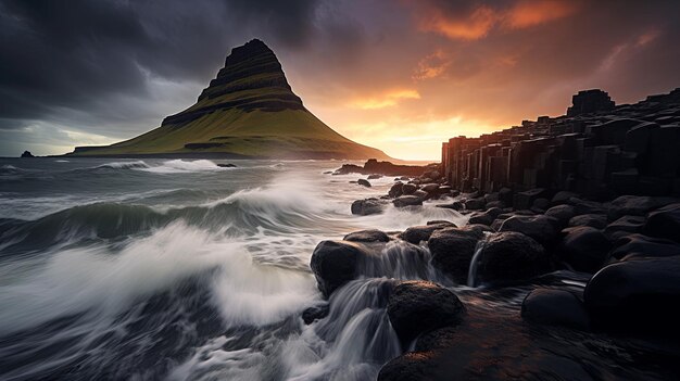 un bellissimo paesaggio affascinante e unico