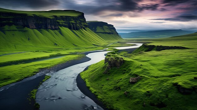 un bellissimo paesaggio affascinante e unico