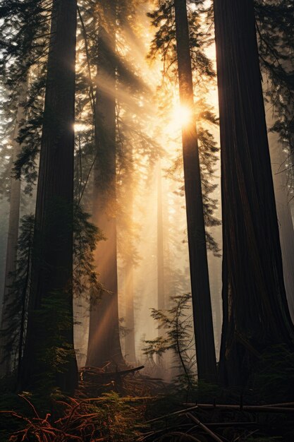 un bellissimo paesaggio nella foresta