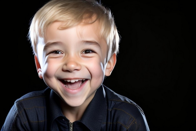 Un bellissimo ragazzo così carino Sorriso di bambino