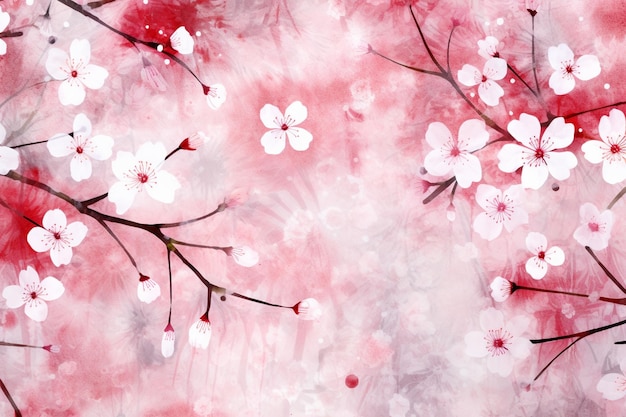 Un bellissimo sfondo di fiori di ciliegio
