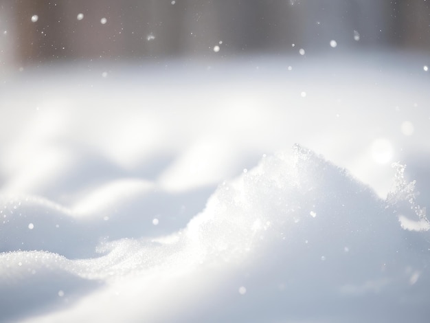 Un bellissimo sfondo di neve che cade