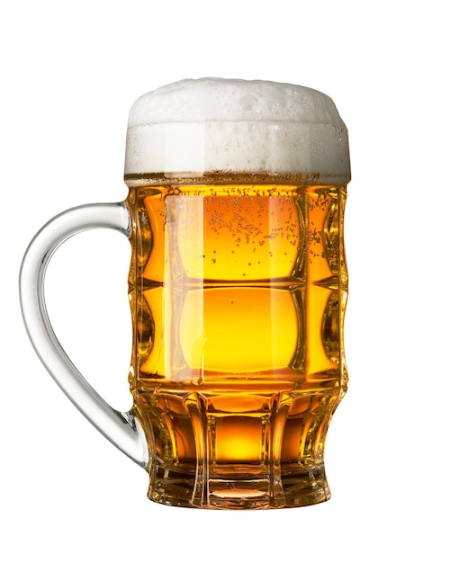 Un bicchiere di birra.
