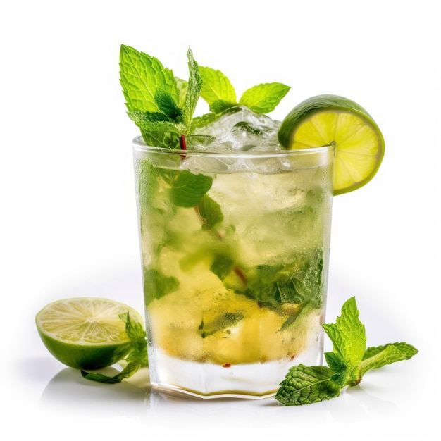 Un bicchiere di limonata mojito caipirinha