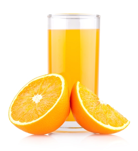 Un bicchiere di succo d'arancia
