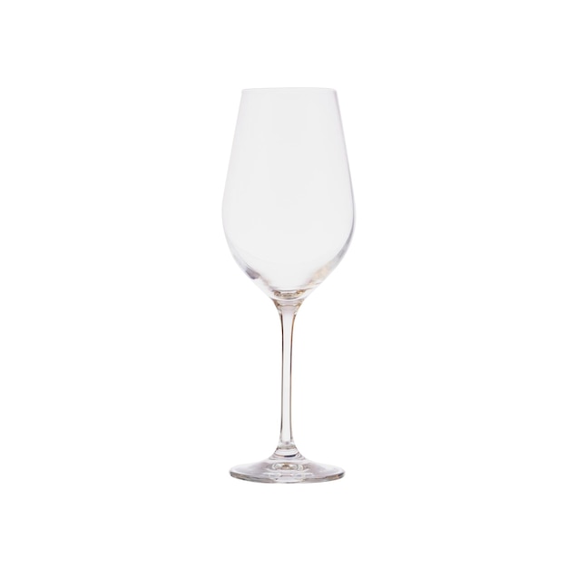 Un bicchiere di vino con uno sfondo bianco e la parola vino su di esso.