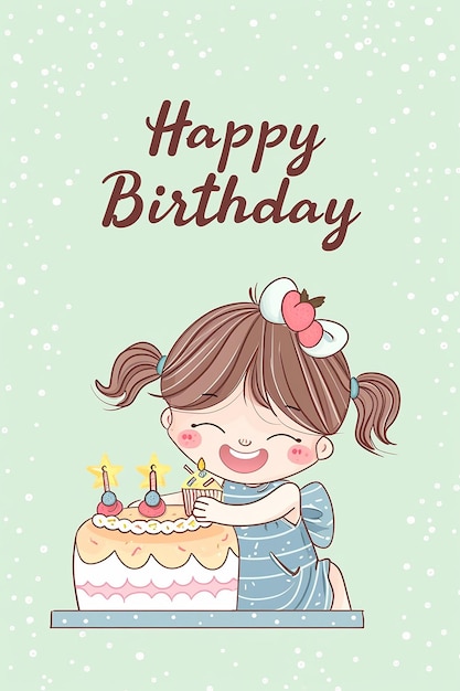 Un biglietto di auguri di compleanno.