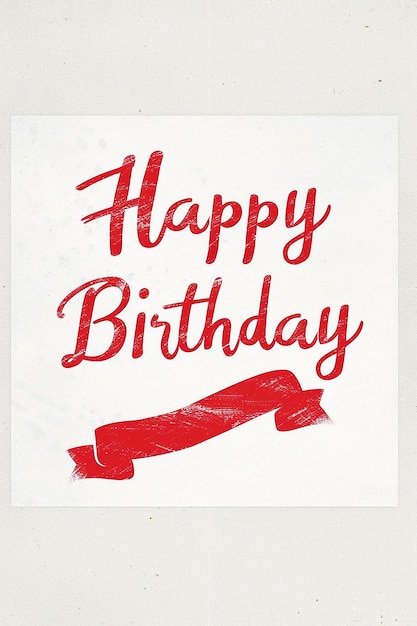 Un biglietto di auguri di compleanno.