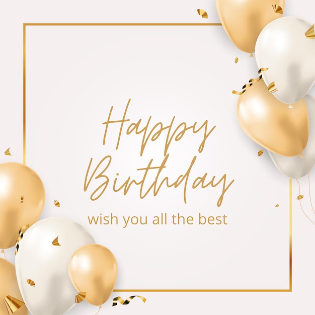 Un biglietto di auguri di compleanno.