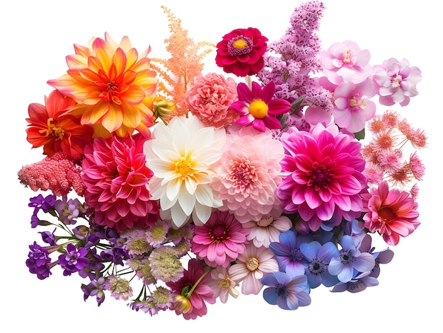 Un bouquet di fiori colorati