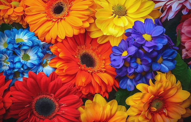 un bouquet di fiori con la parola "quota di primavera" in fondo