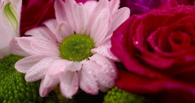 un bouquet di fiori da regalo per le congratulazioni