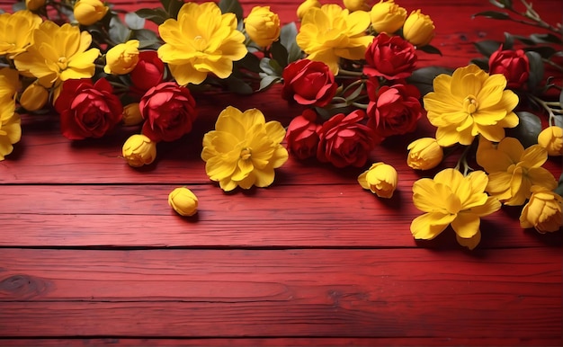 Un bouquet di fiori gialli con una polvere gialla in cima