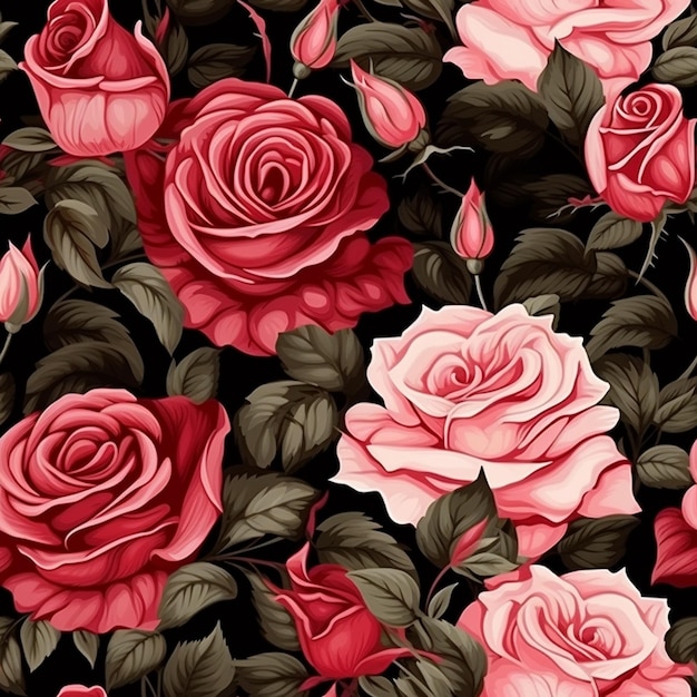 un bouquet di rose con la parola " contorno " in rosa e rosso.