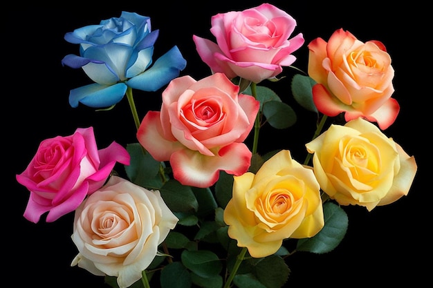 un bouquet di rose dalla collezione di rose.