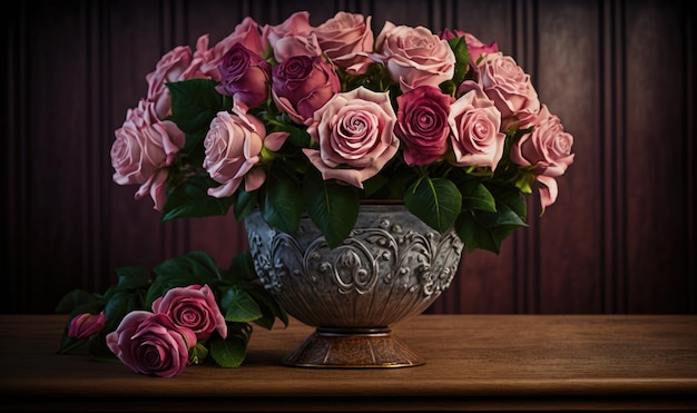 Un bouquet vintage di fiori Fotografia