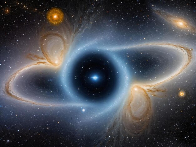 Un buco nero al centro di una galassia