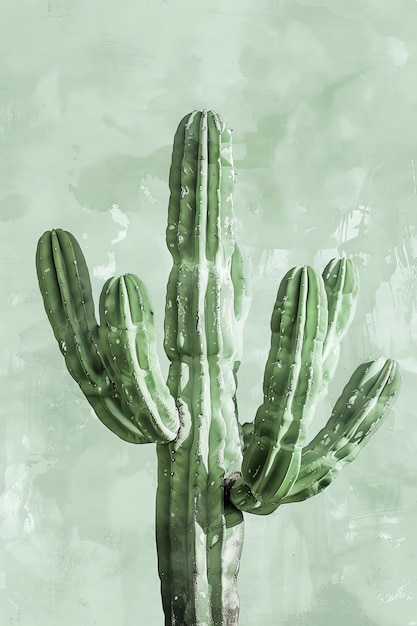 un cactus con sfondo verde e uno sfondo verde con le parole cactus su di esso