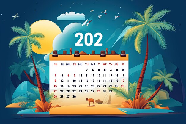 Un calendario per il 2024 con tutti i 12 mesi con date e festività evidenziate