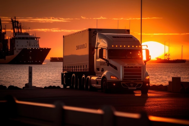 Un camion con la scritta scania sulla fiancata