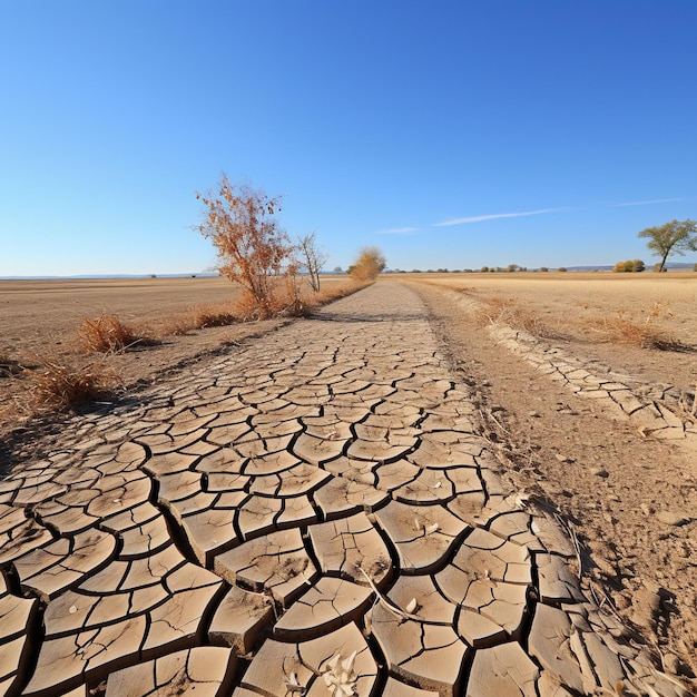 Un campo colpito dalla siccità