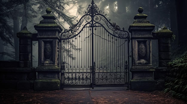 Un cancello con su scritto "il giardino segreto".