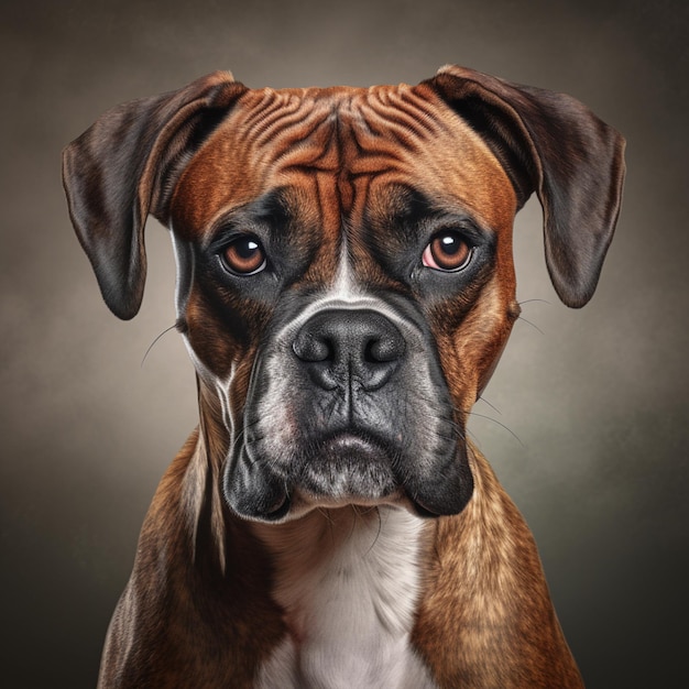 Un cane boxer