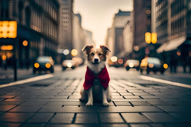 Un cane che indossa un maglione con sopra scritto cane