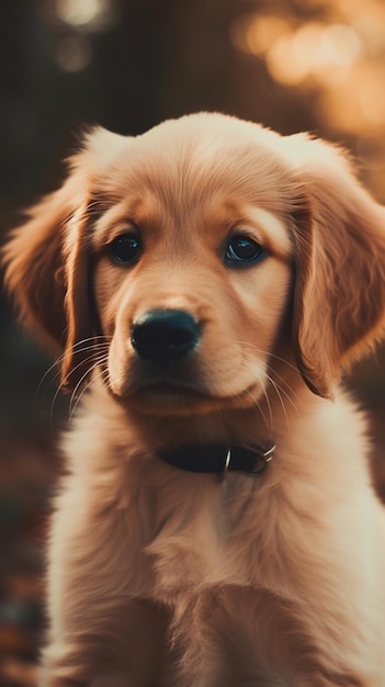 Un cane che sta guardando la telecamera