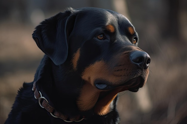 Un cane con un collare