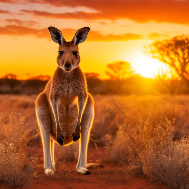 Un canguro australiano