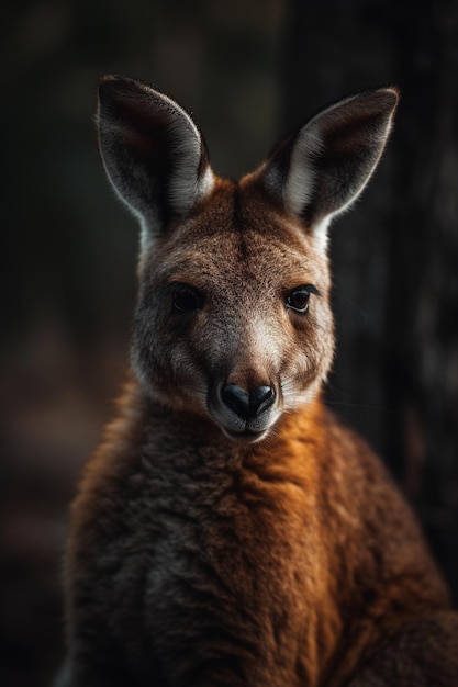 Un canguro nel buio